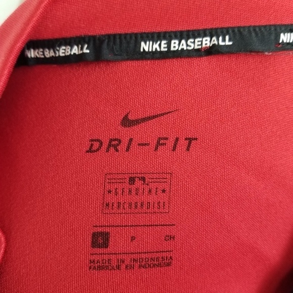 NIKE Baseball Dri-Fit- Mens Small St. Louis Cardinals Performance Full Zip- Red - Picture 4 of 7